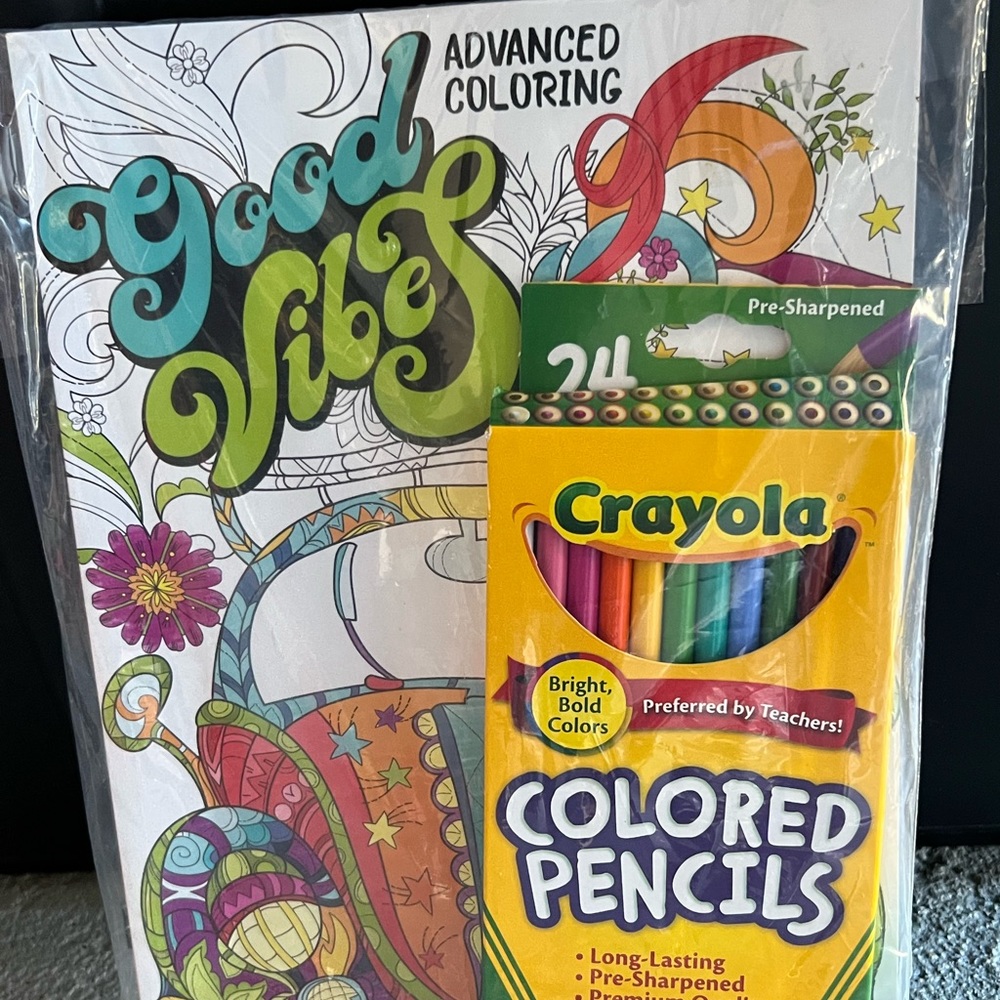 Good vibes adult coloring book, coloring book for adults with colored pencils